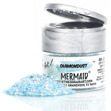 The Sugar Art - DiamonDust - Edible Glitter For Decorating Cakes, Cupcakes & More - Kosher, Food-Grade Coloring - Mermaid - 3 grams - ViaCheff.com